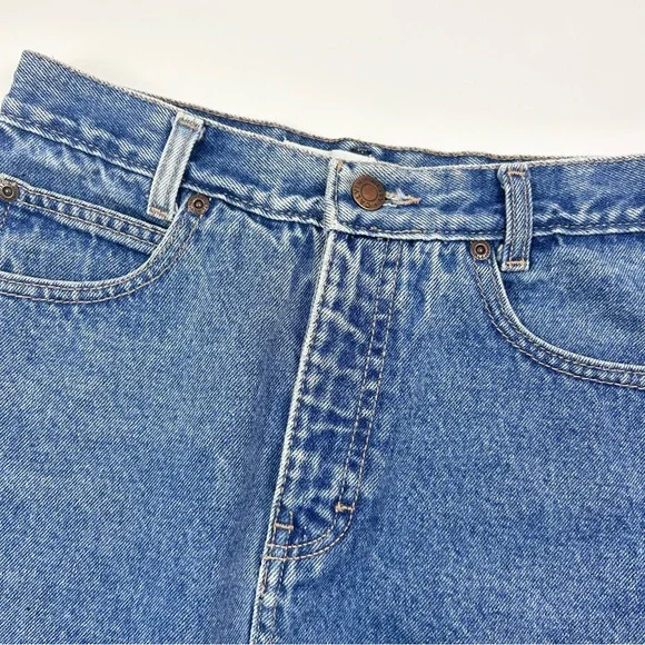 Vintage Calvin Klein Vintage Blue Jean Skirt Size 11 - Picture 2 of 8